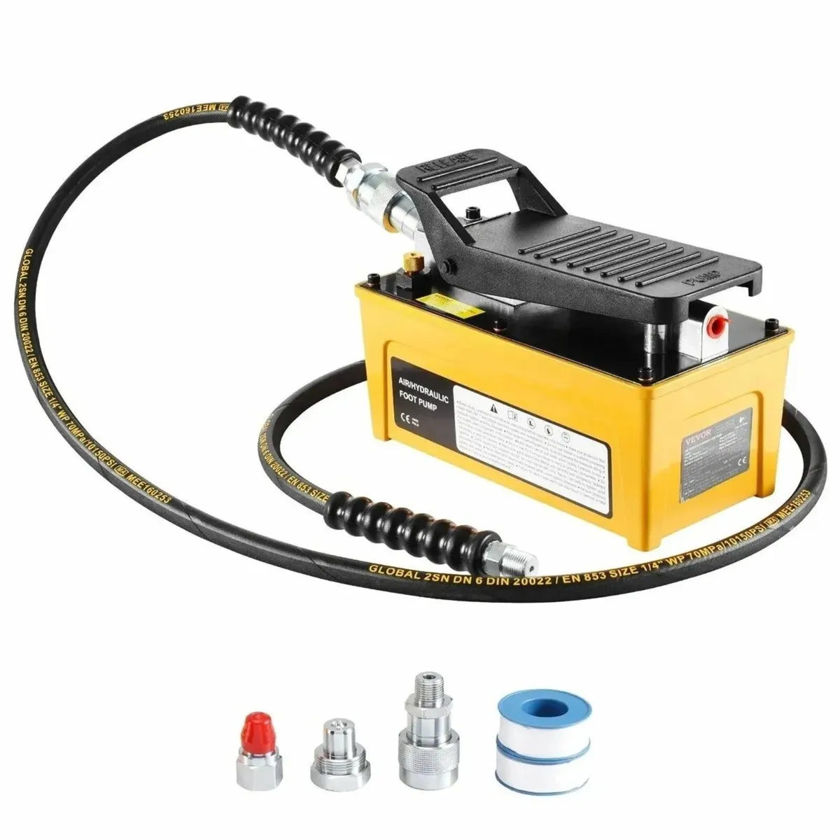 Air Hydraulic Foot Pump 10,000 PSI Heavy Duty - Image 1