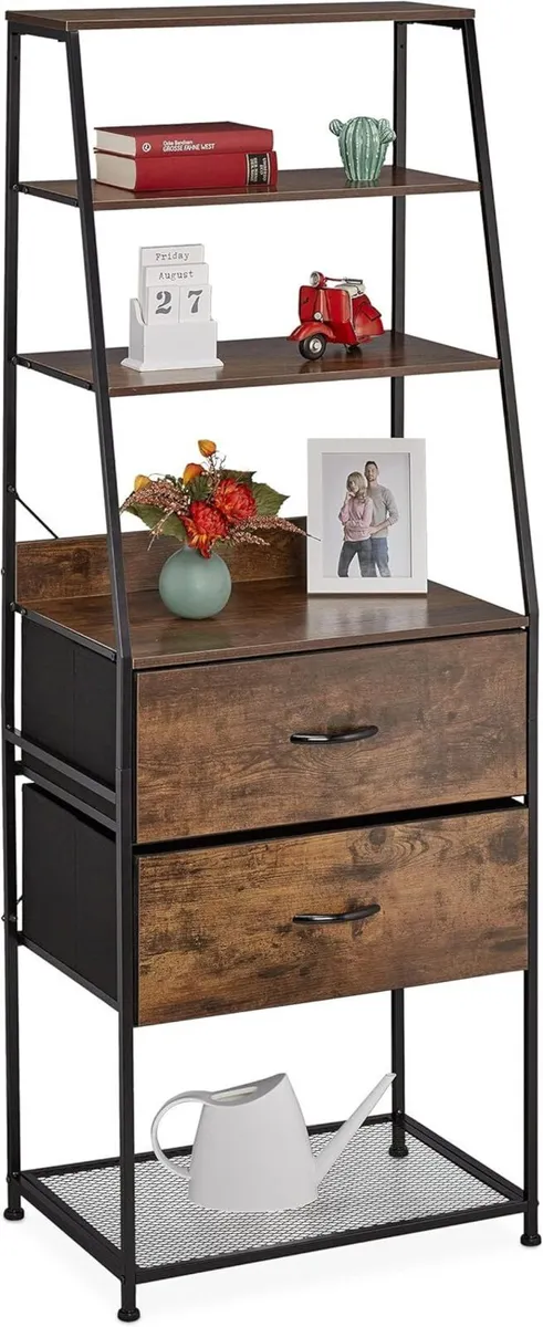 Shelf 3 Drawers Shelves Vintage Look Industrial - Image 1