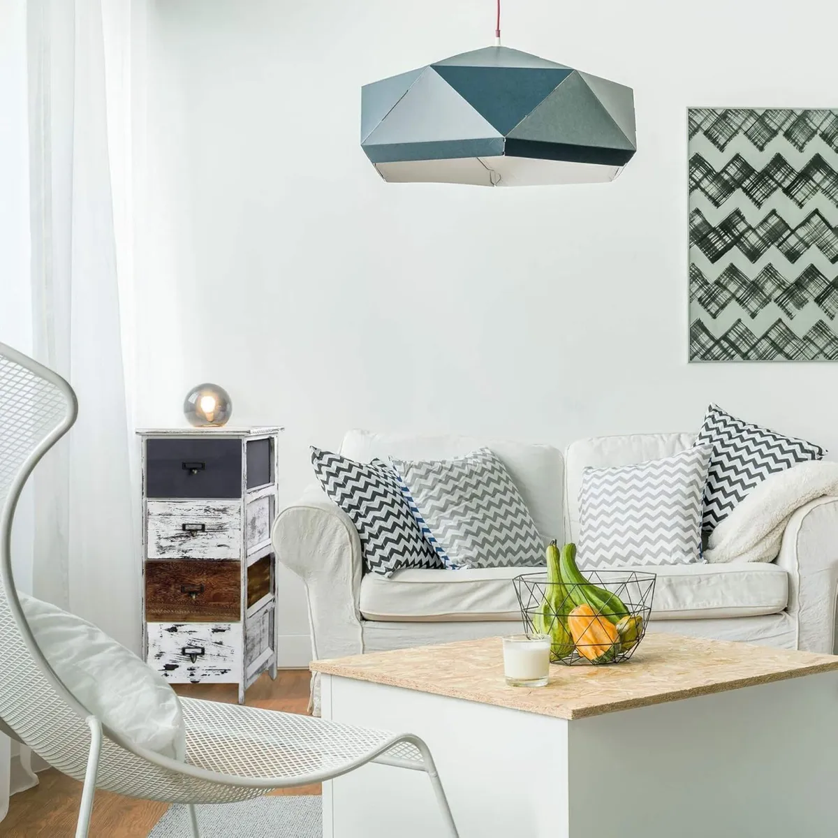 Assembled Chest of Drawers Small Tallboy 4 Wood - Image 4