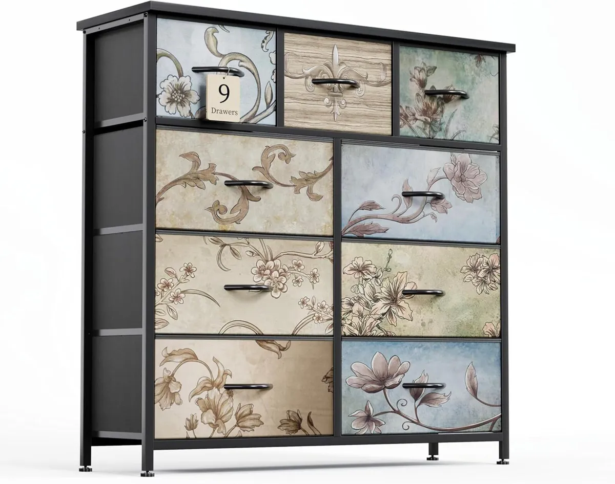 Chest of Drawers with 9 Narrow Tall Dresser for - Image 1