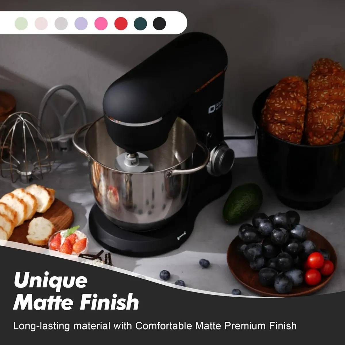 Stand Mixer 4.5L+5L Two Bowls Food for Baking 10 - Image 2