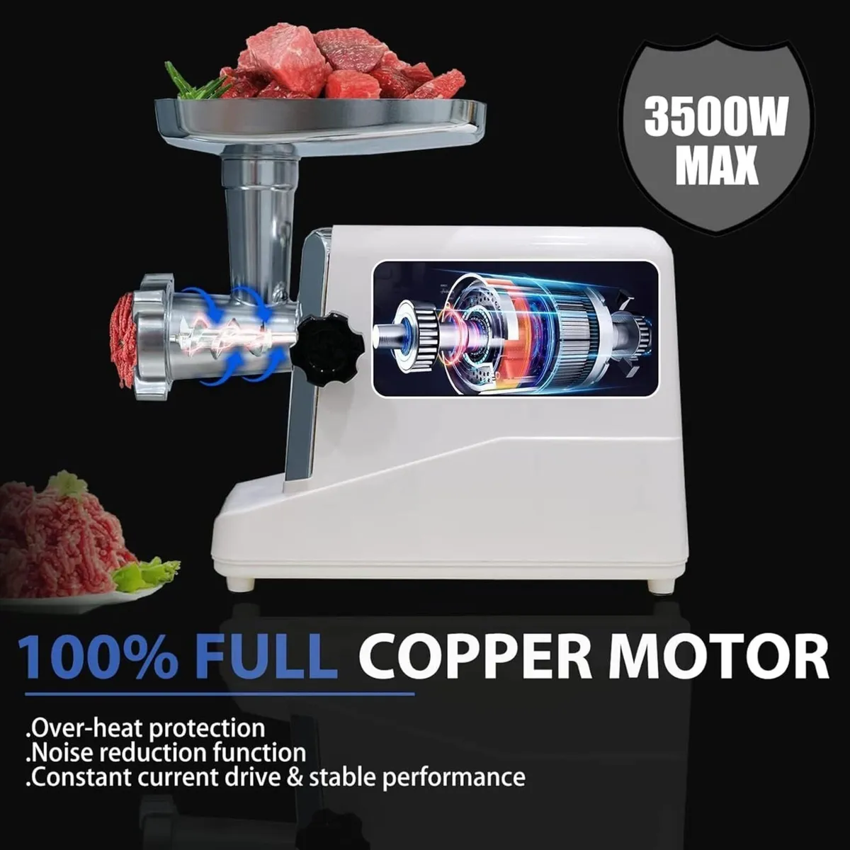 Meat Grinder Electric 3500W Mincer Machine - Image 3