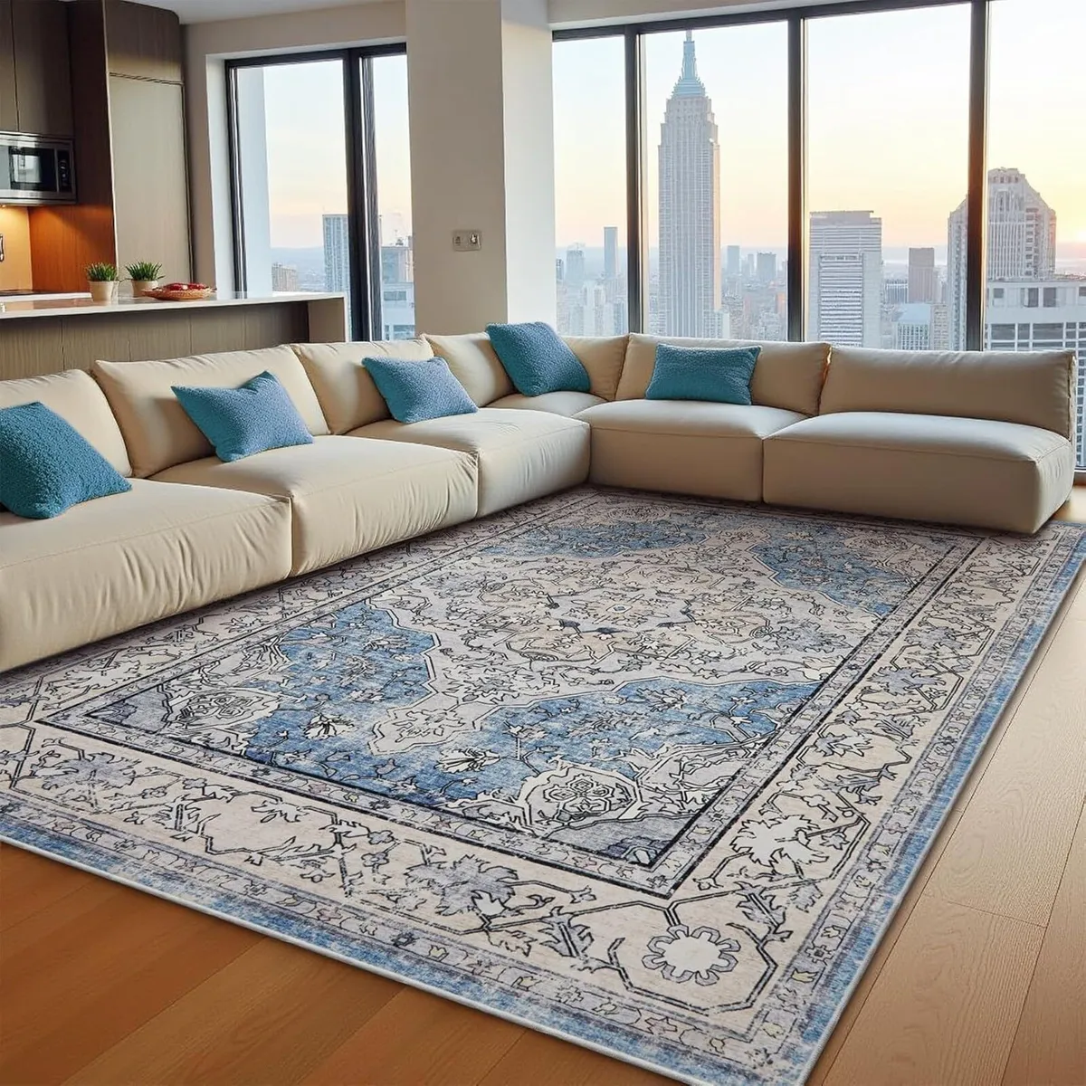 Rugs Living Room Short Pile Soft Area Bedroom - Image 2