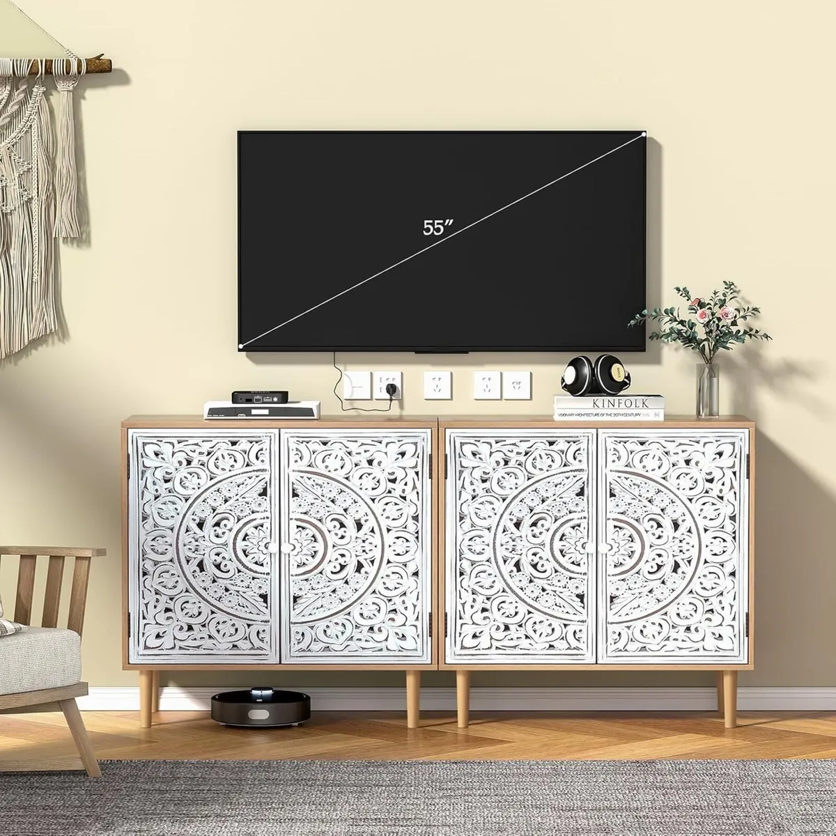 Wood Carving Sideboards for Living Room Cabinets - Image 2