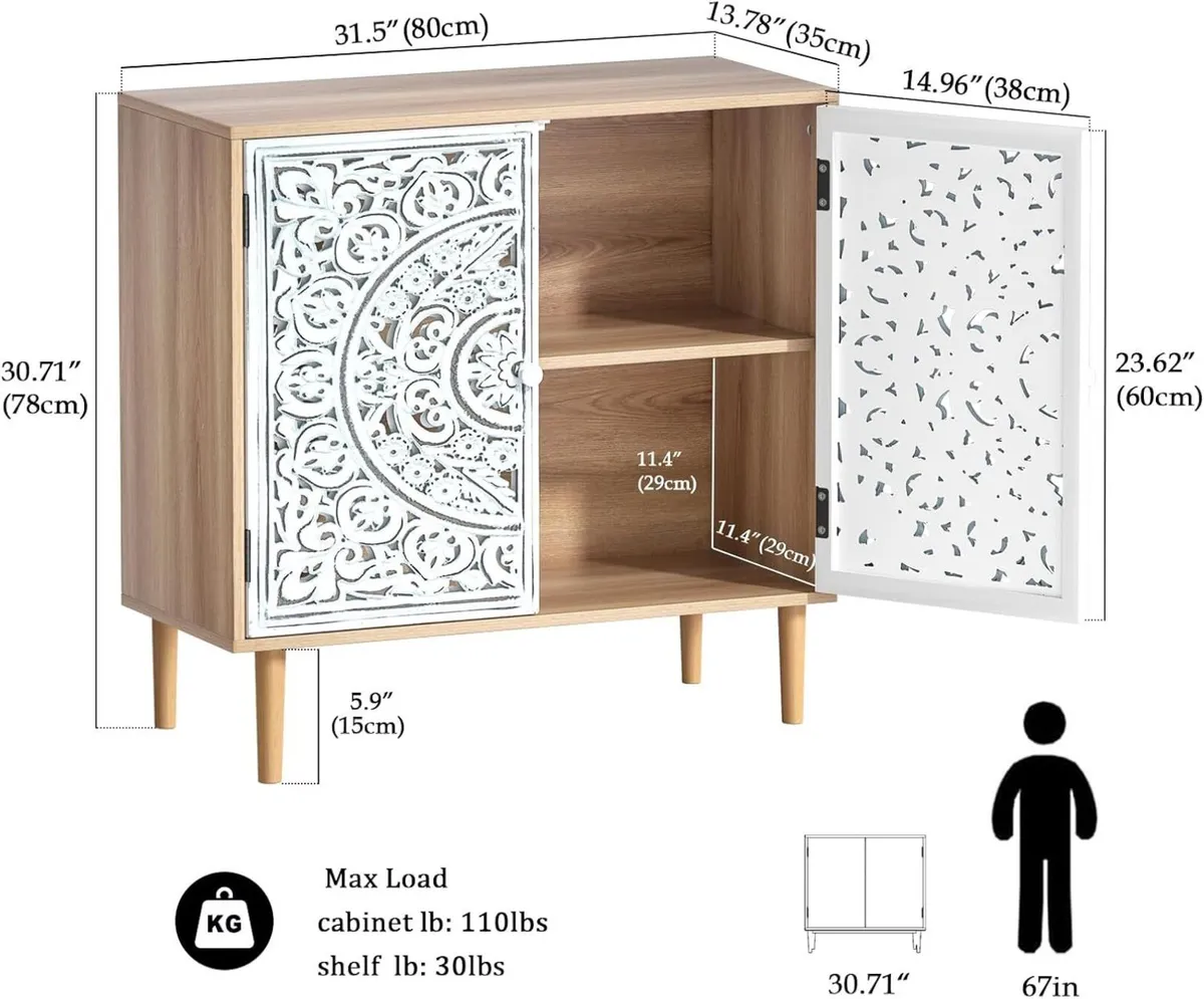 Wood Carving Sideboards for Living Room Cabinets - Image 3