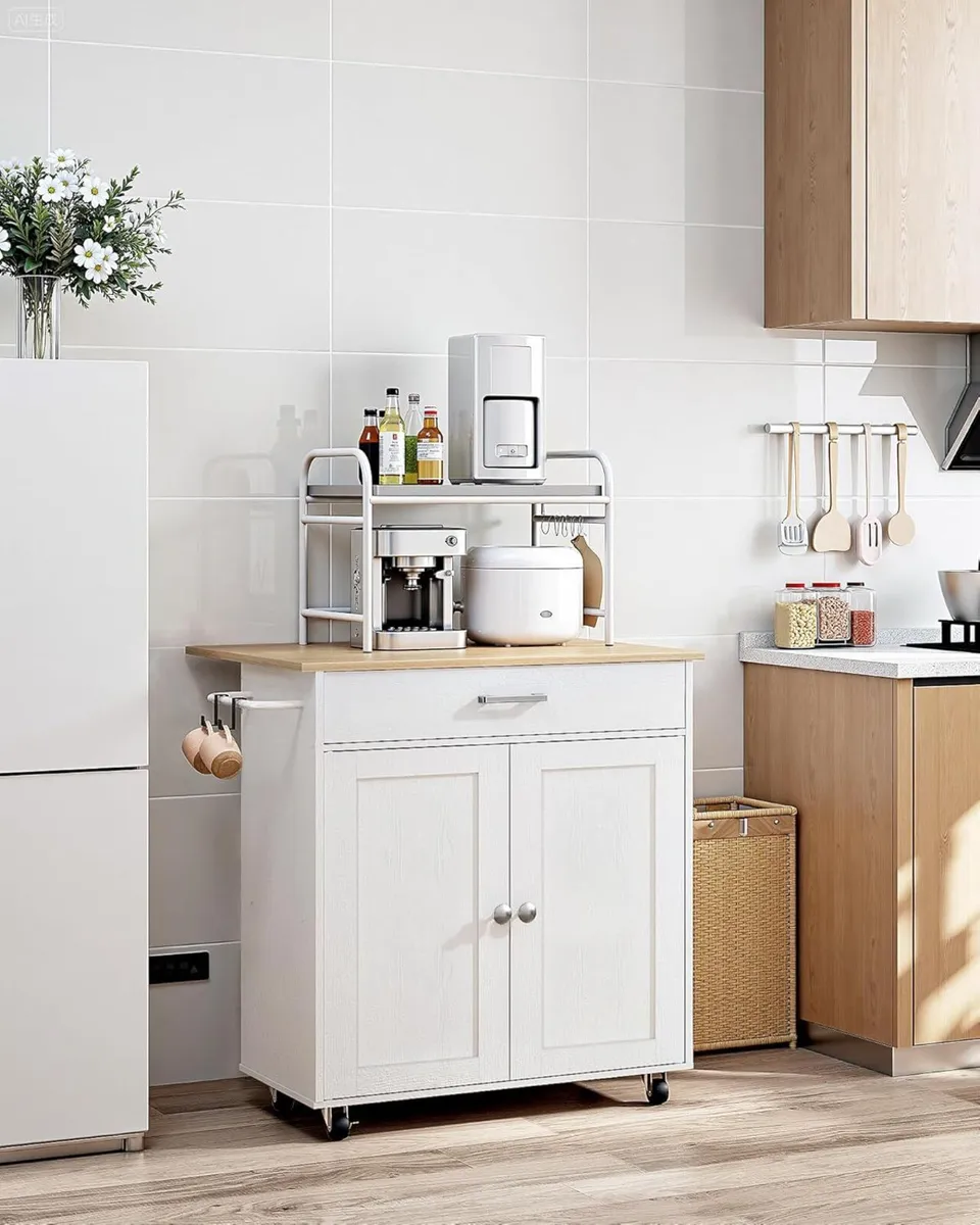 Kitchen Island Farmhouse Cart with One Double - Image 2