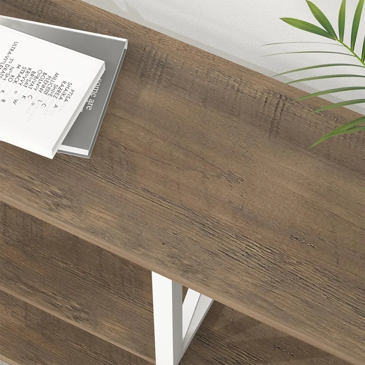 Farmhouse Entryway Table Industrial Wood Sofa - Image 4