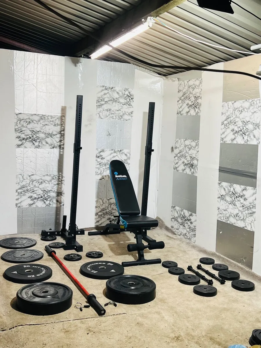 OLYMPIC WEIGHTS BARBELL DUMBBELLS RACK STANDS - Image 1