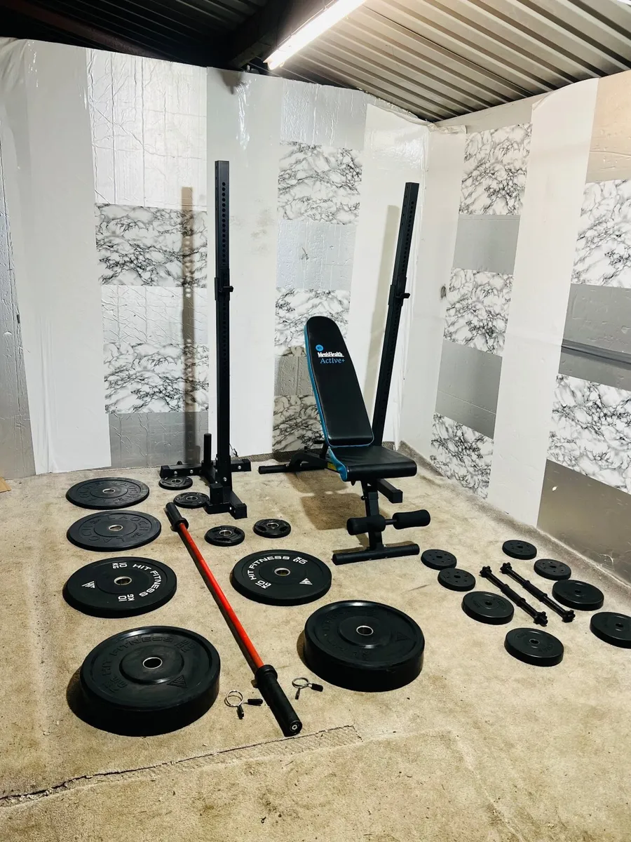 OLYMPIC WEIGHTS BARBELL DUMBBELLS RACK STANDS - Image 4