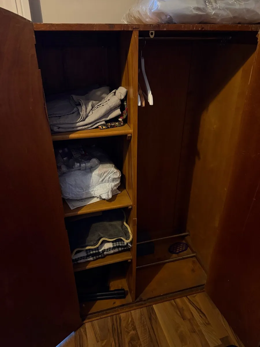 Vintage wooden wardrobe / closet for sale - Image 2