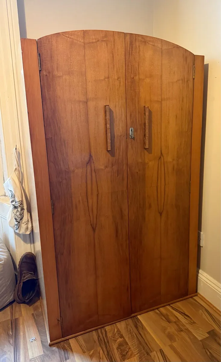 Vintage wooden wardrobe / closet for sale - Image 1