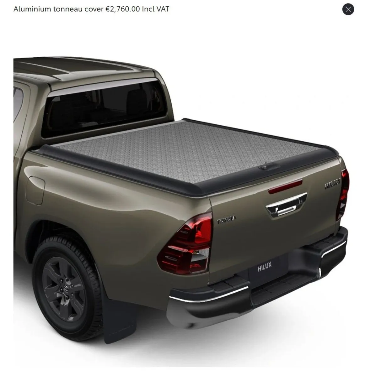 Mk9 Hilux Double Cab Alu Tonneau Cover TOYOTA - Image 2