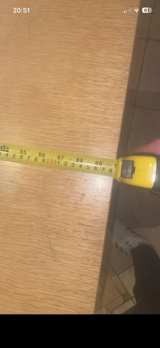 6th ft Kitchen Table extendable to 7ft 8 - Image 2