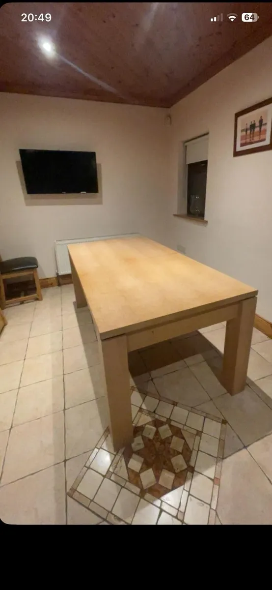 6th ft Kitchen Table extendable to 7ft 8 - Image 4