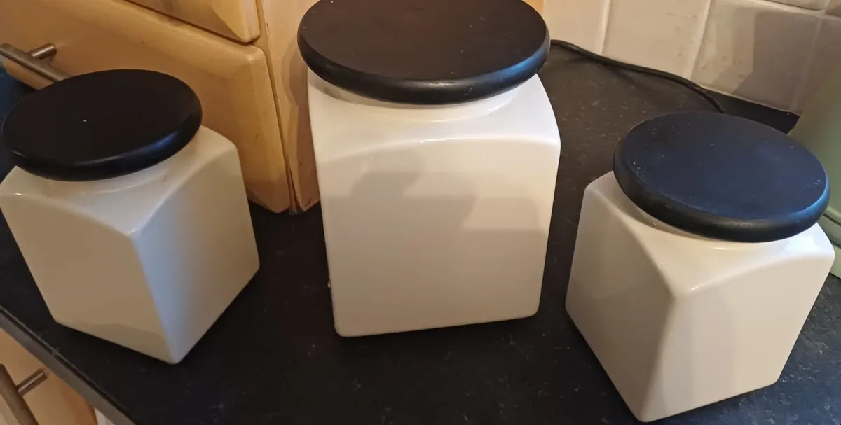 Tea Biscuit &  Coffee canisters - Image 3