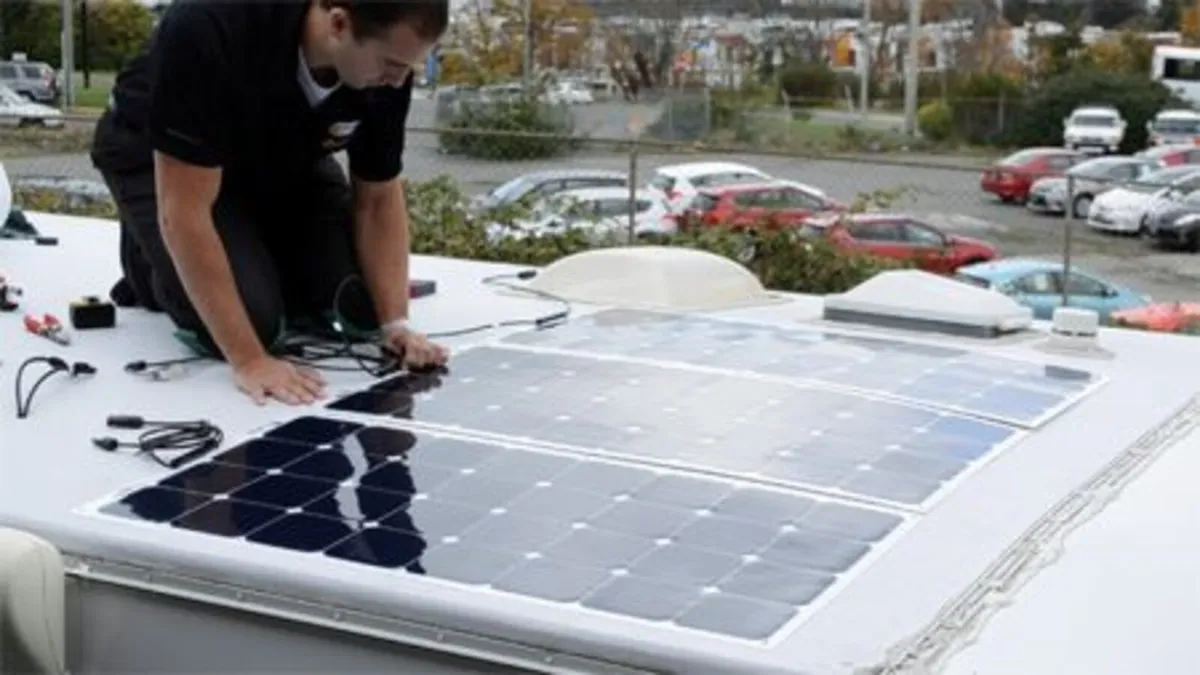 200W solar panel kit for Camper van - Image 2