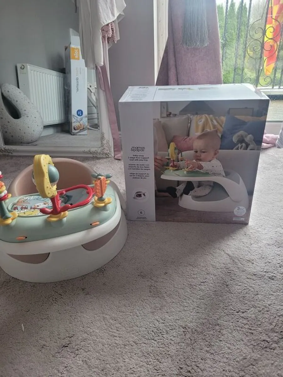 baby bouncer & mamas & papas snug seat - Image 2