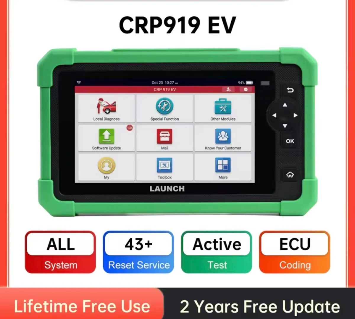 LAUNCH X431 CRP919 EV New Energy Car Diagnostic - Image 2