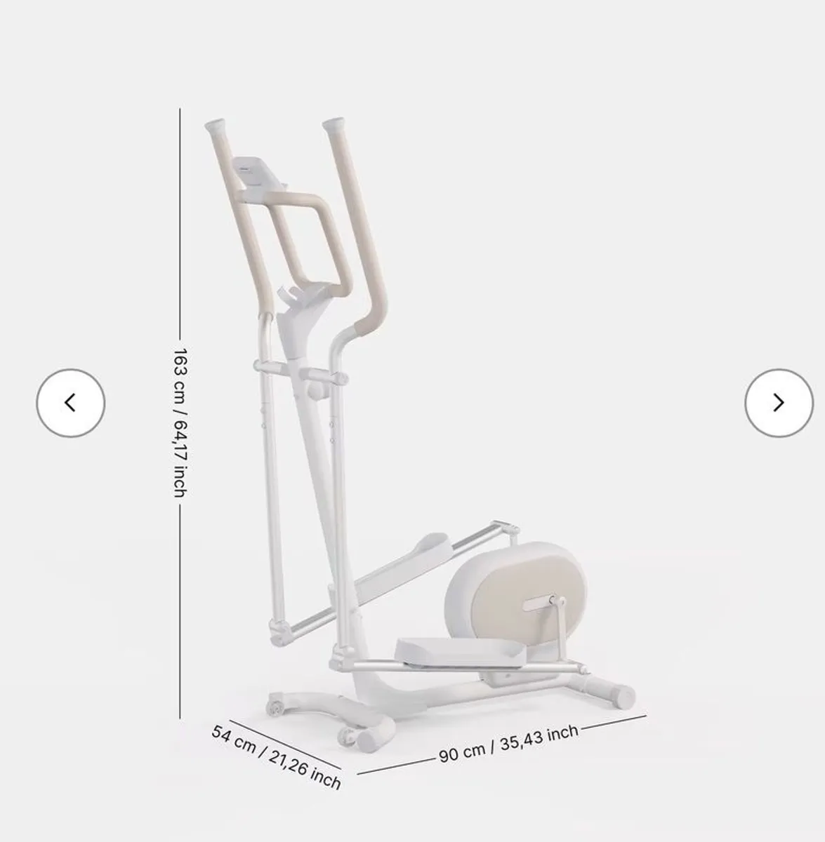 Smart Cross Trainer Initial Elliptical 100 - White - Image 3