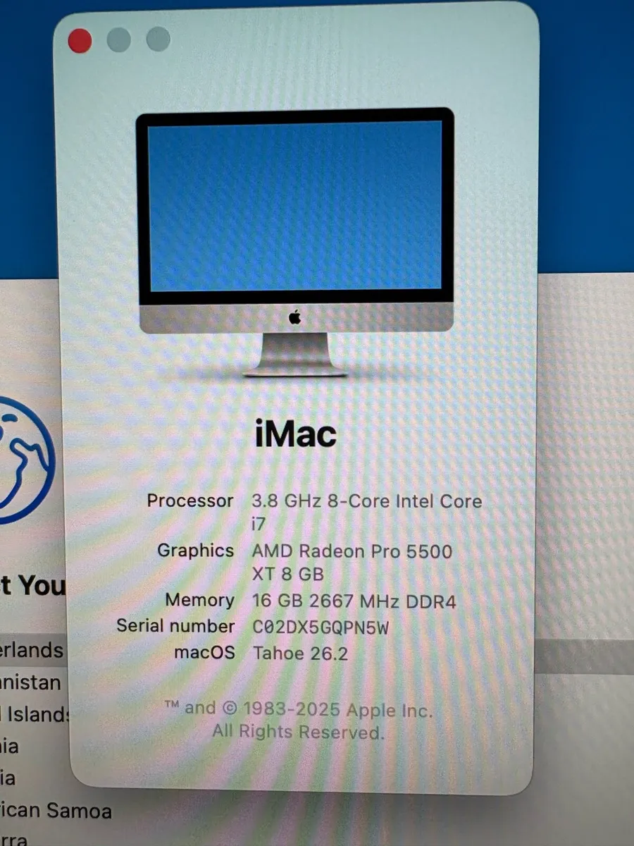 iMac 27 inch 5K 2021 Intel i7 - Image 2