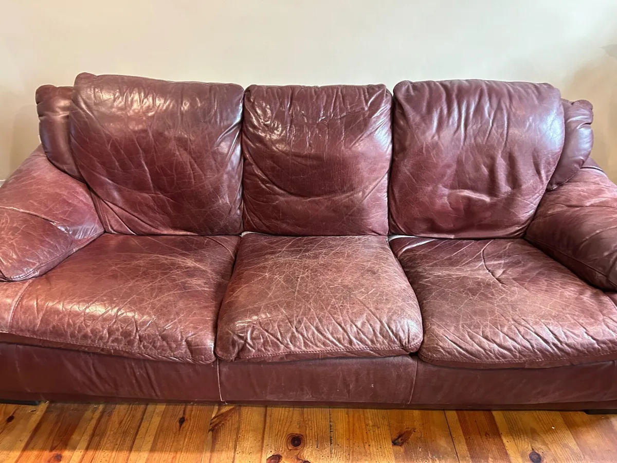 FREE Leather sofa - Image 1