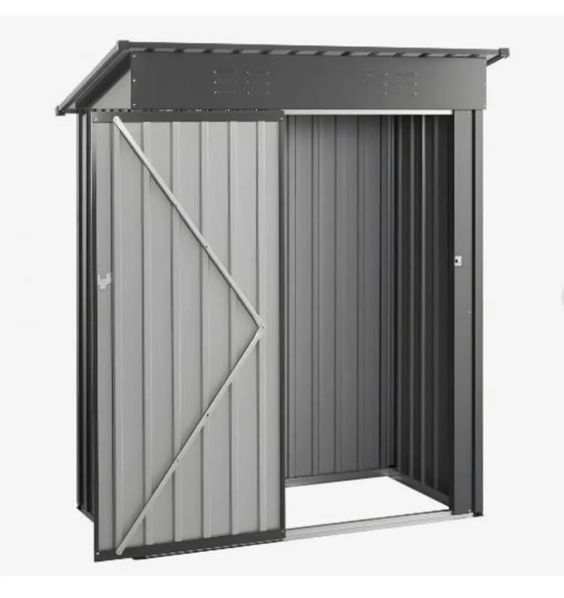 1533 x 876 x 1815 mm Metal Garden Shed - Image 2