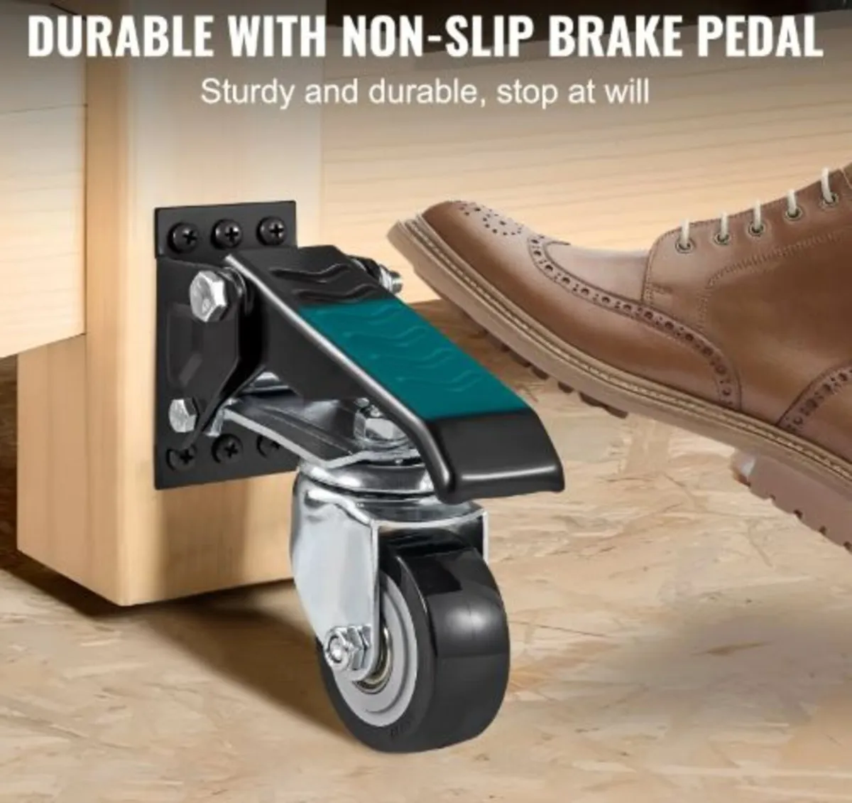 Workbench Caster Wheels, 74.8kg Load Capacity, - Image 2