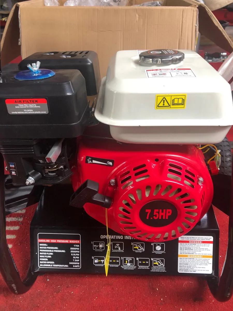 New Power Wash Petrol 7.5hp Pressure Washer - Image 3