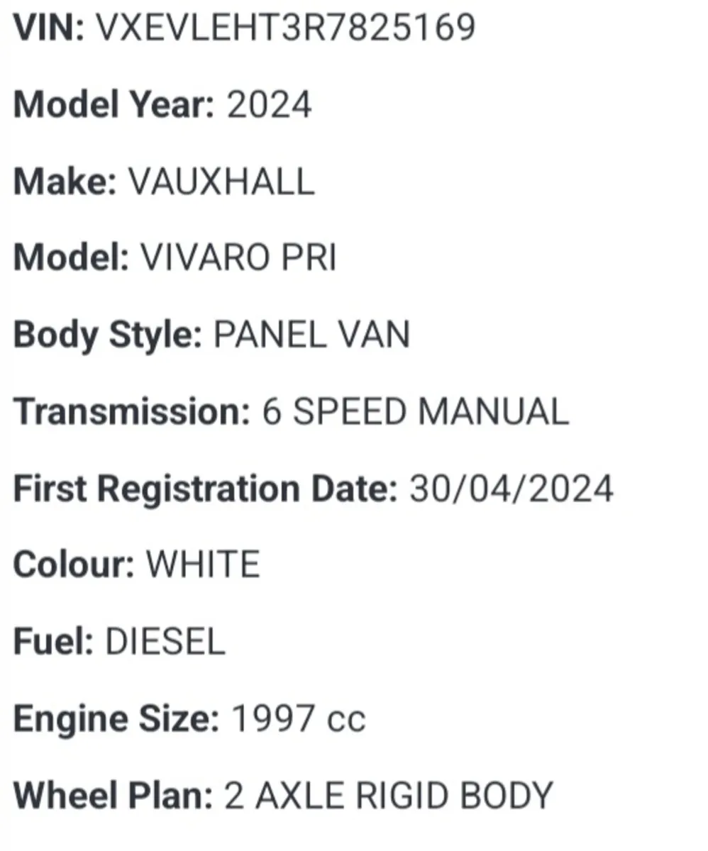 2024 Vauxhall vivaro 2.0hdi 30k miles £11500+ - Image 3