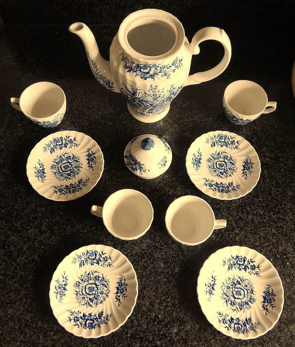 Staffordshire Ironstone Beacon Hill Coffee Set - Image 3