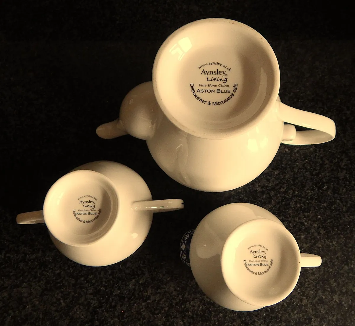 Anysley Living Aston Blue Bone China Tea Set - Image 4