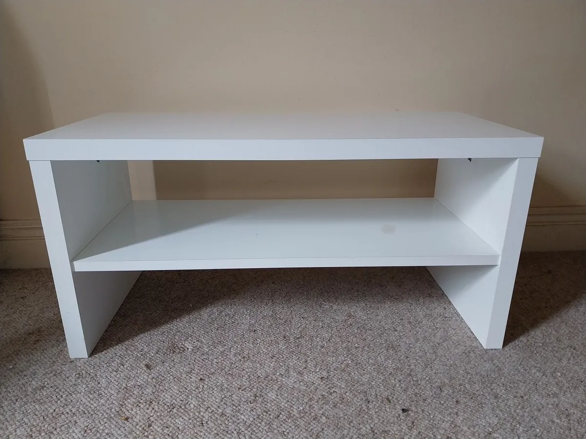 White TV Stand - Image 3