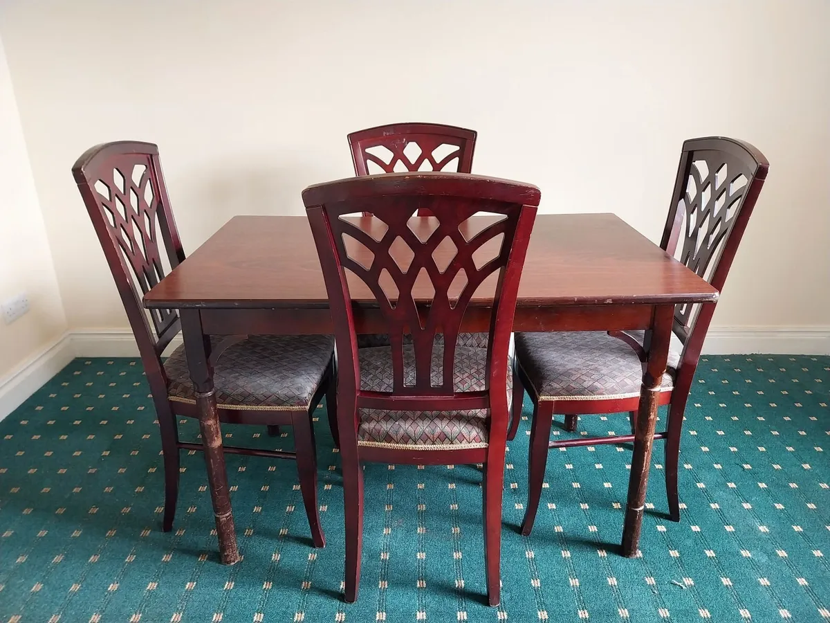 Table & 4 Chairs - Image 1