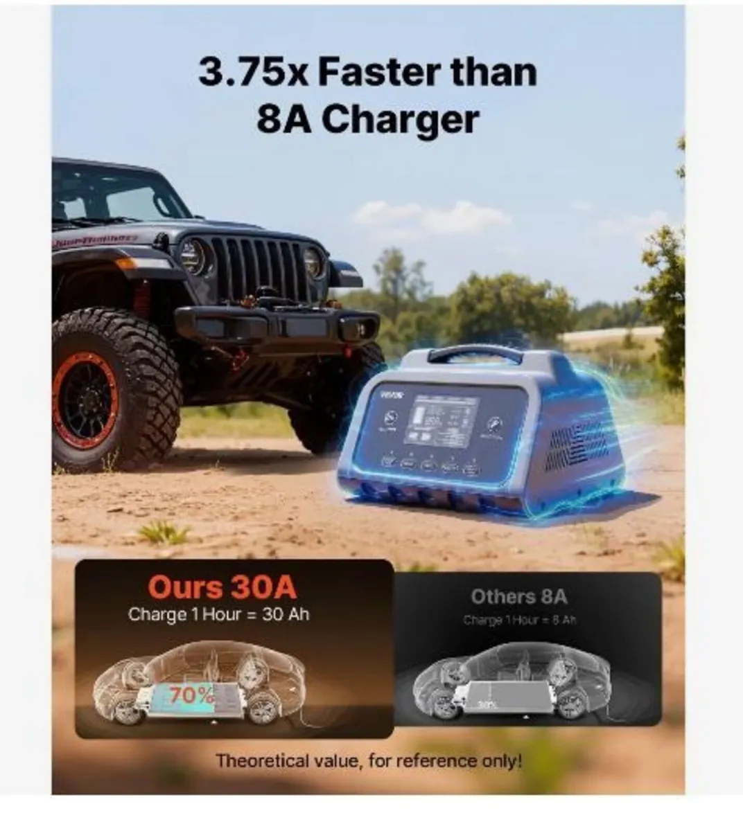 Smart Battery Charger, 30A, 6V 12V 24V - Image 4