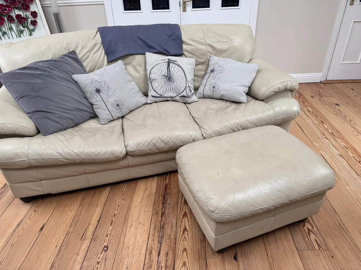 2  x Sofas + 2 Matching Armchairs + Footstool - Image 2