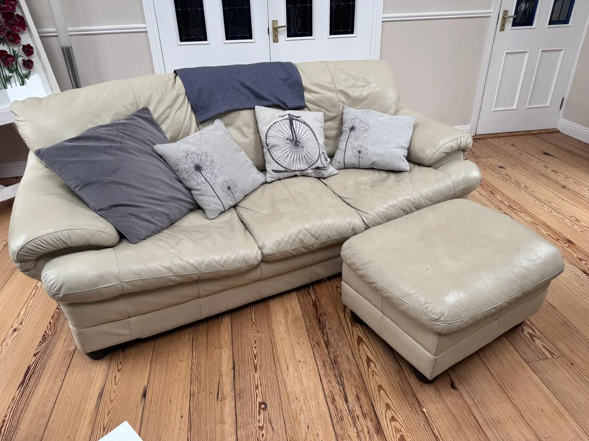 2  x Sofas + 2 Matching Armchairs + Footstool - Image 3