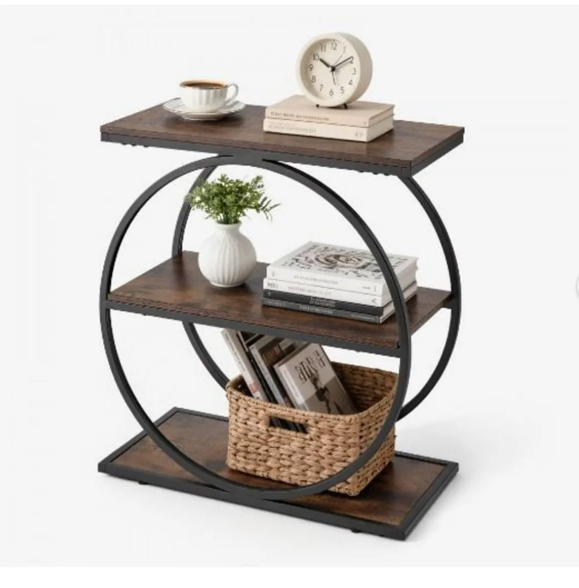 End Table, 3-Tier Narrow Side Table - Image 1