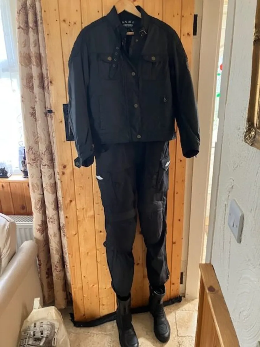 Ladies Biker Oxford Jacket, Trousers, Gloves Boots - Image 1