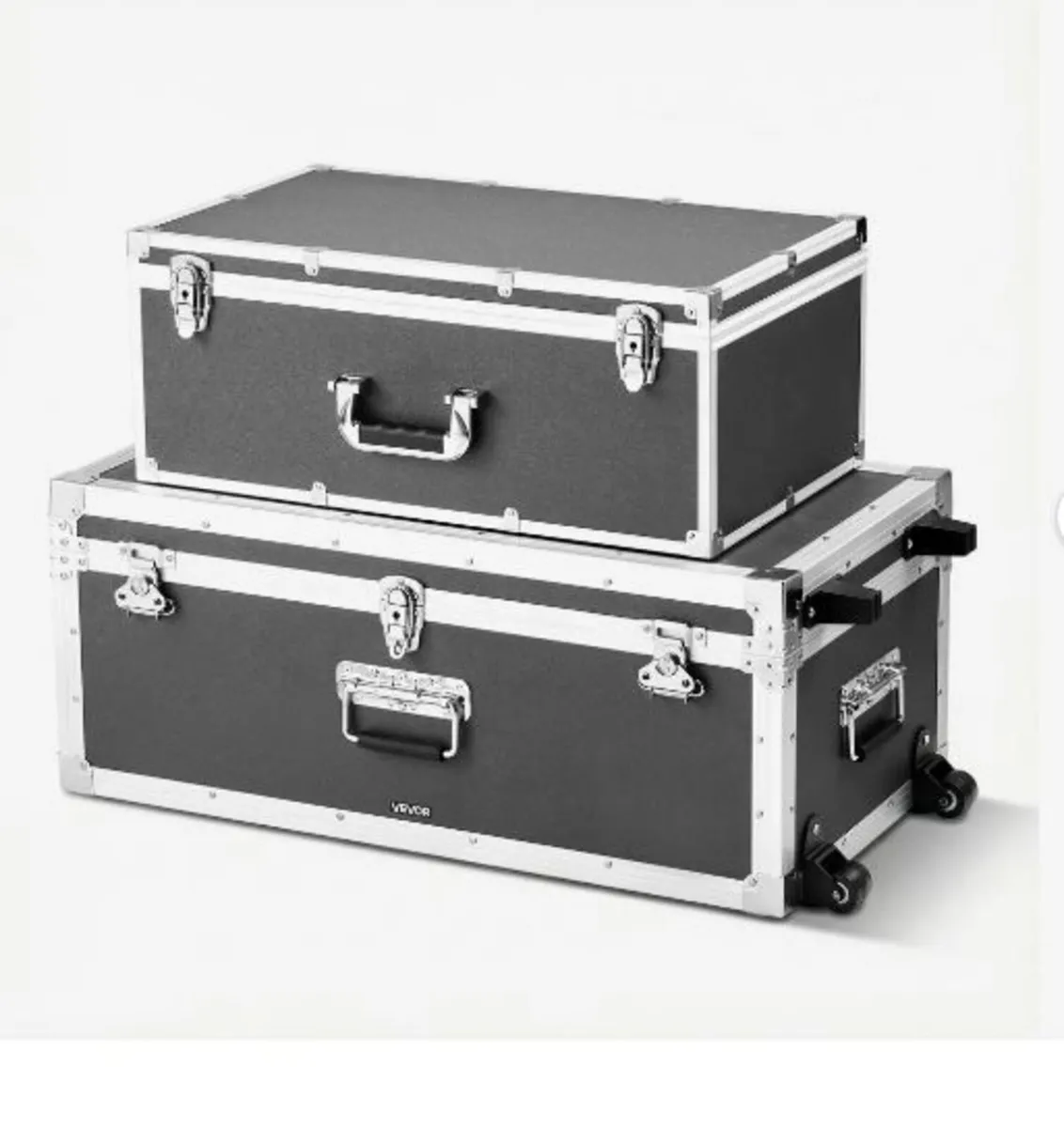 Metal Storage Trunk, Set of 2 - Image 3