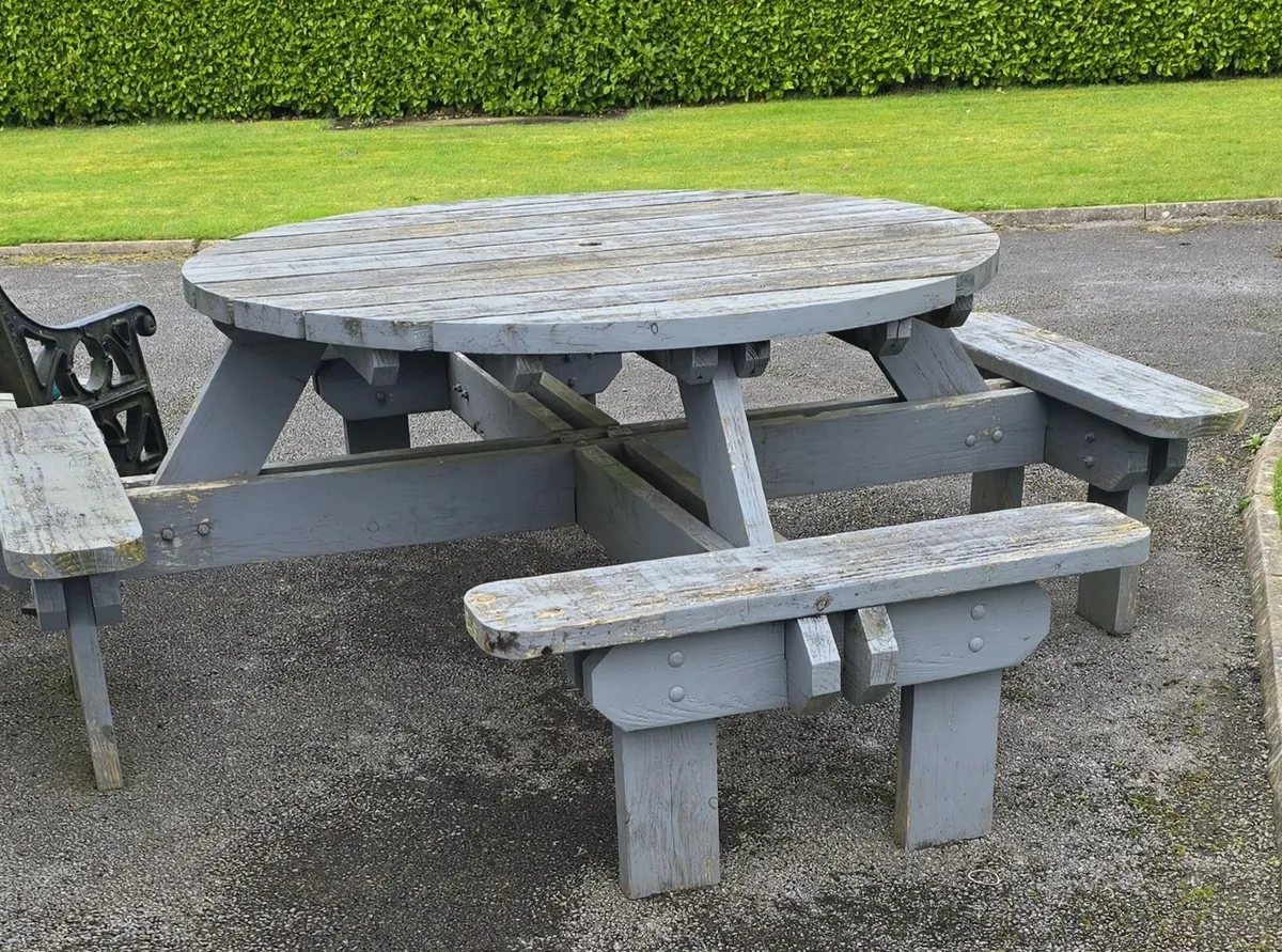 Wooden Picnic Bench