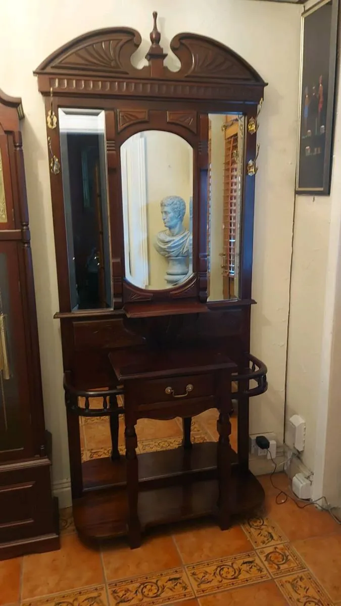 Vintage  Mahogany Hall Stand - Image 2