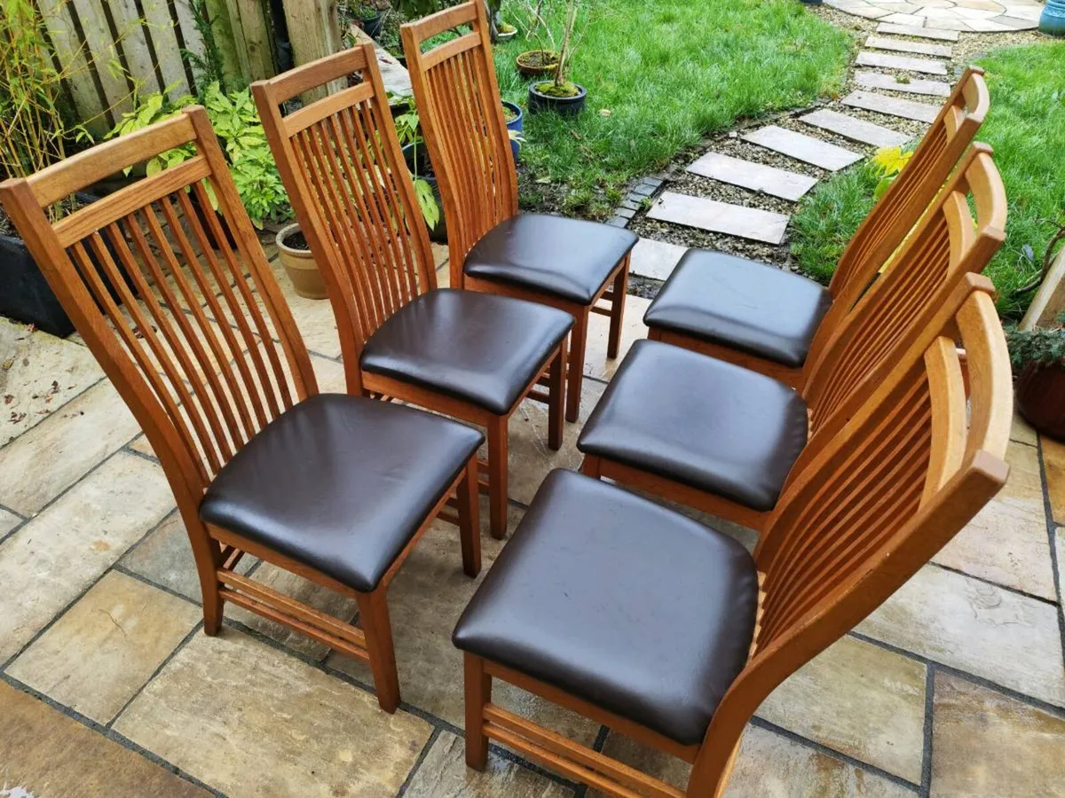 6 kitchen dining chairs - Image 4