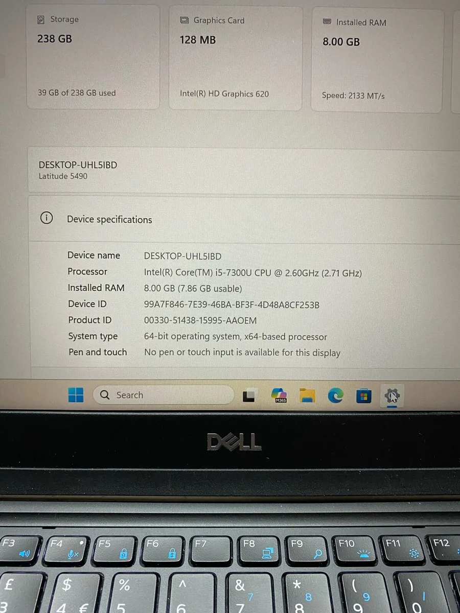 Dell laptop i5 pro 8/256 windows 11 - Image 4