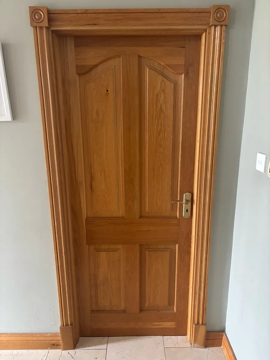 Oak door - 4 panel - Image 1