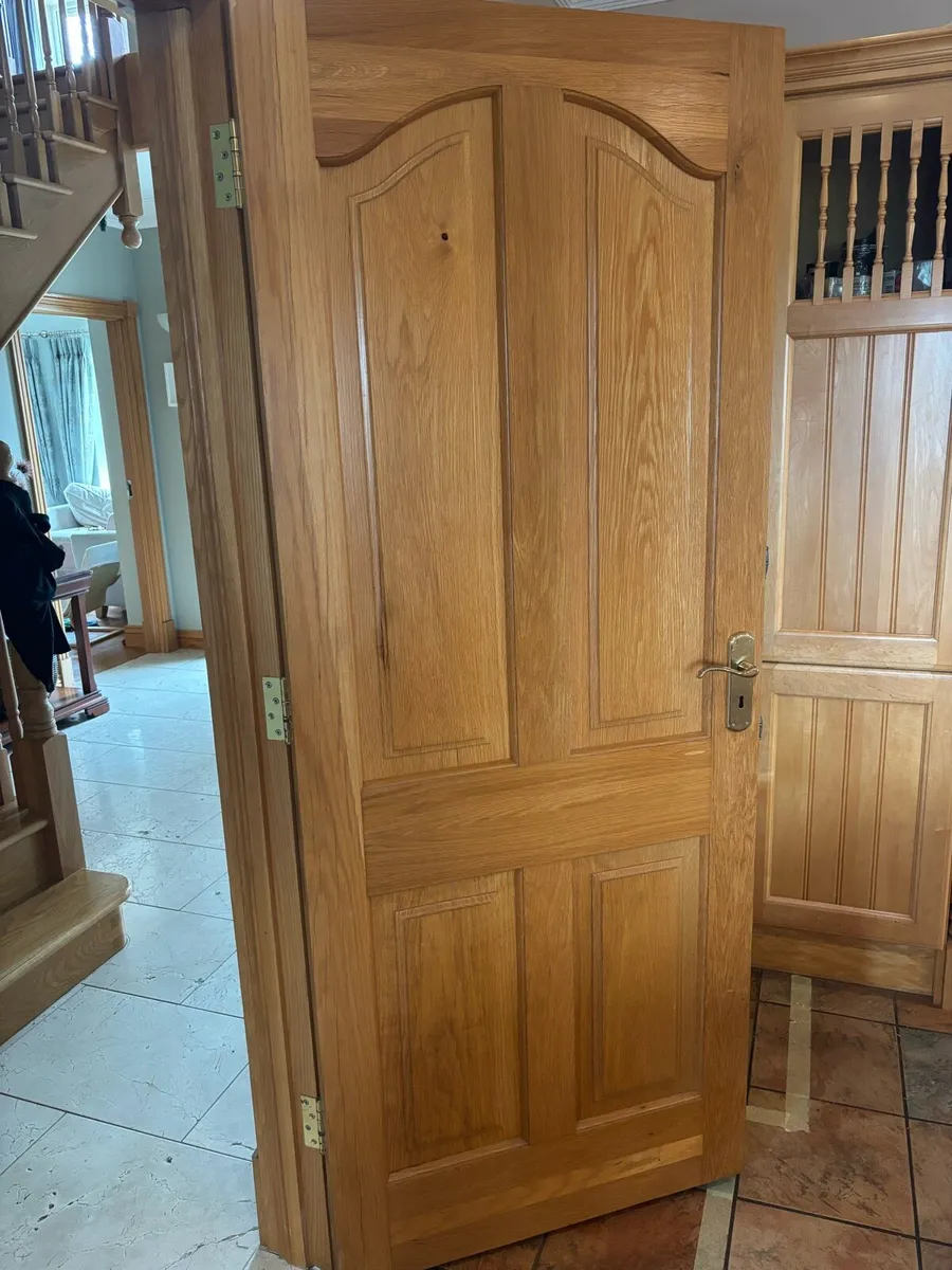 Oak door - 4 panel - Image 2