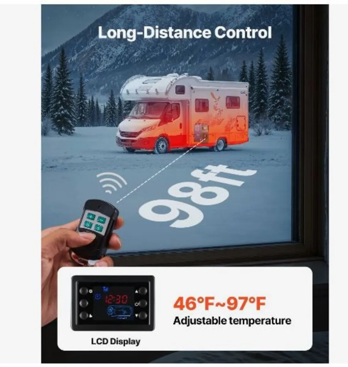 Diesel Heater, 12-24V 5-8KW, All in One - Image 4