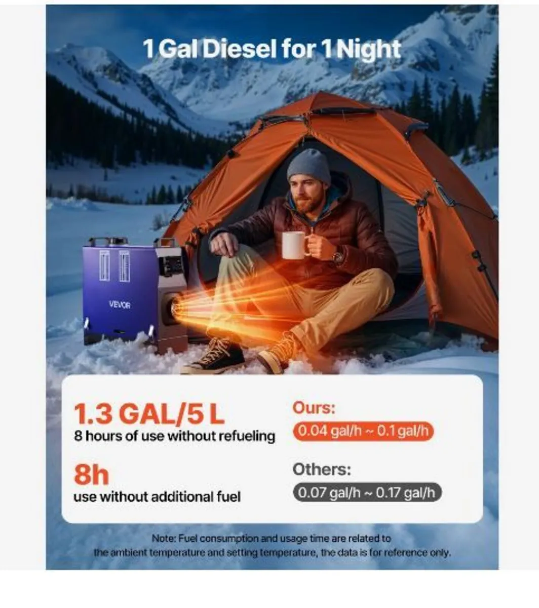 Diesel Heater, 12-24V 5-8KW, All in One - Image 3