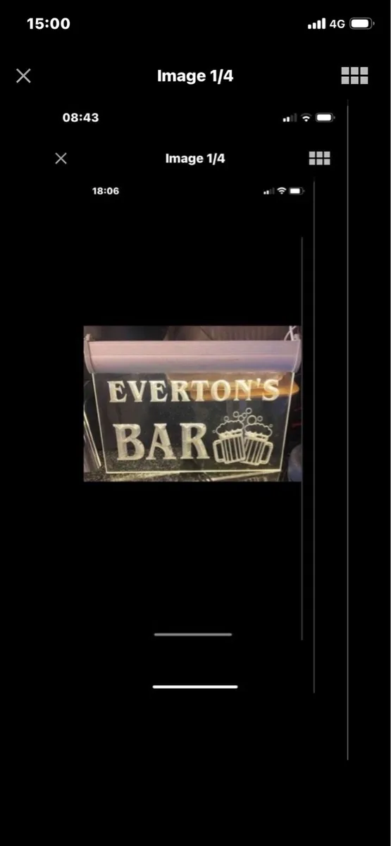 Illuminated Everton’s Bar Sign - Image 1
