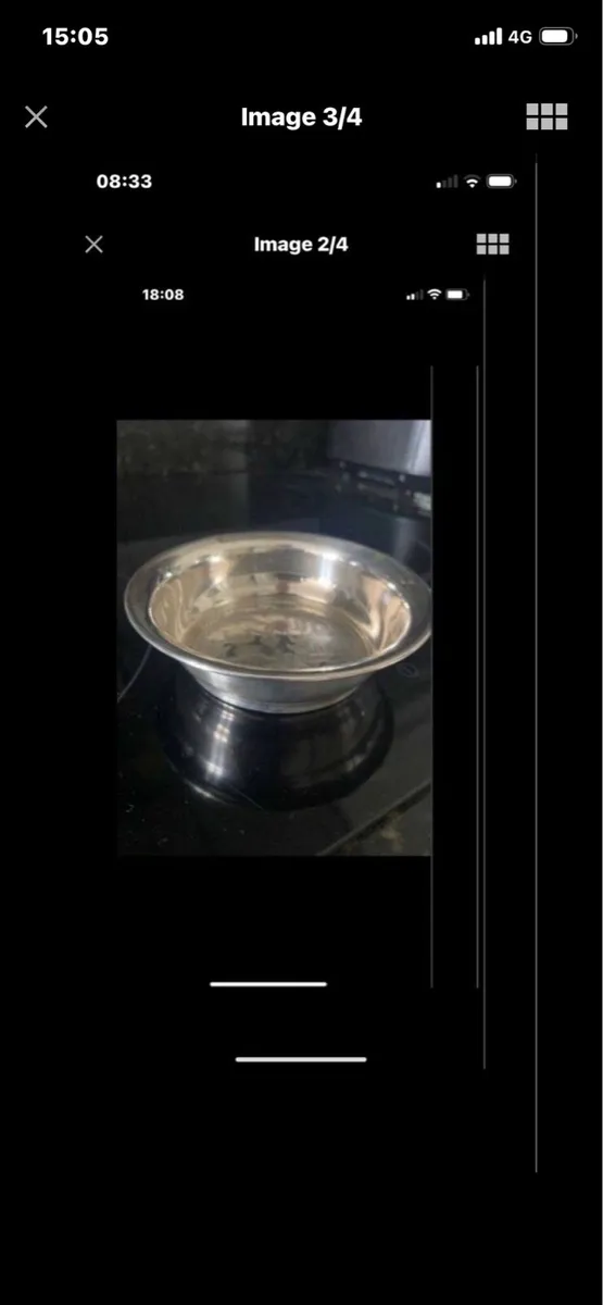 Silver Plate Wine bottle coaster - Image 2