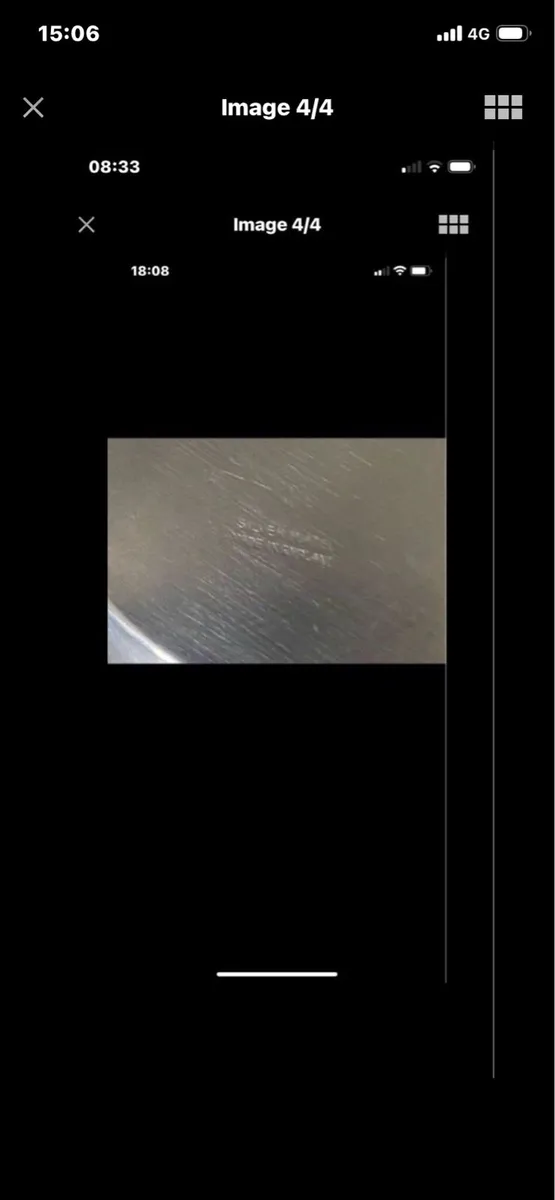 Silver Plate Wine bottle coaster - Image 3